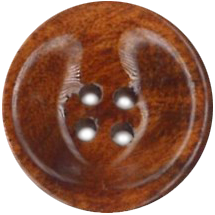Lacquer Wood Button